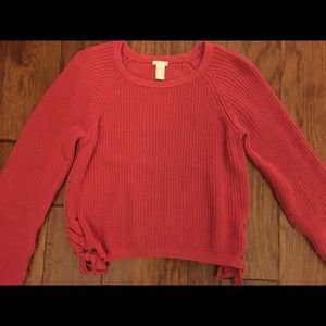 Forever 21 cropped red sweater